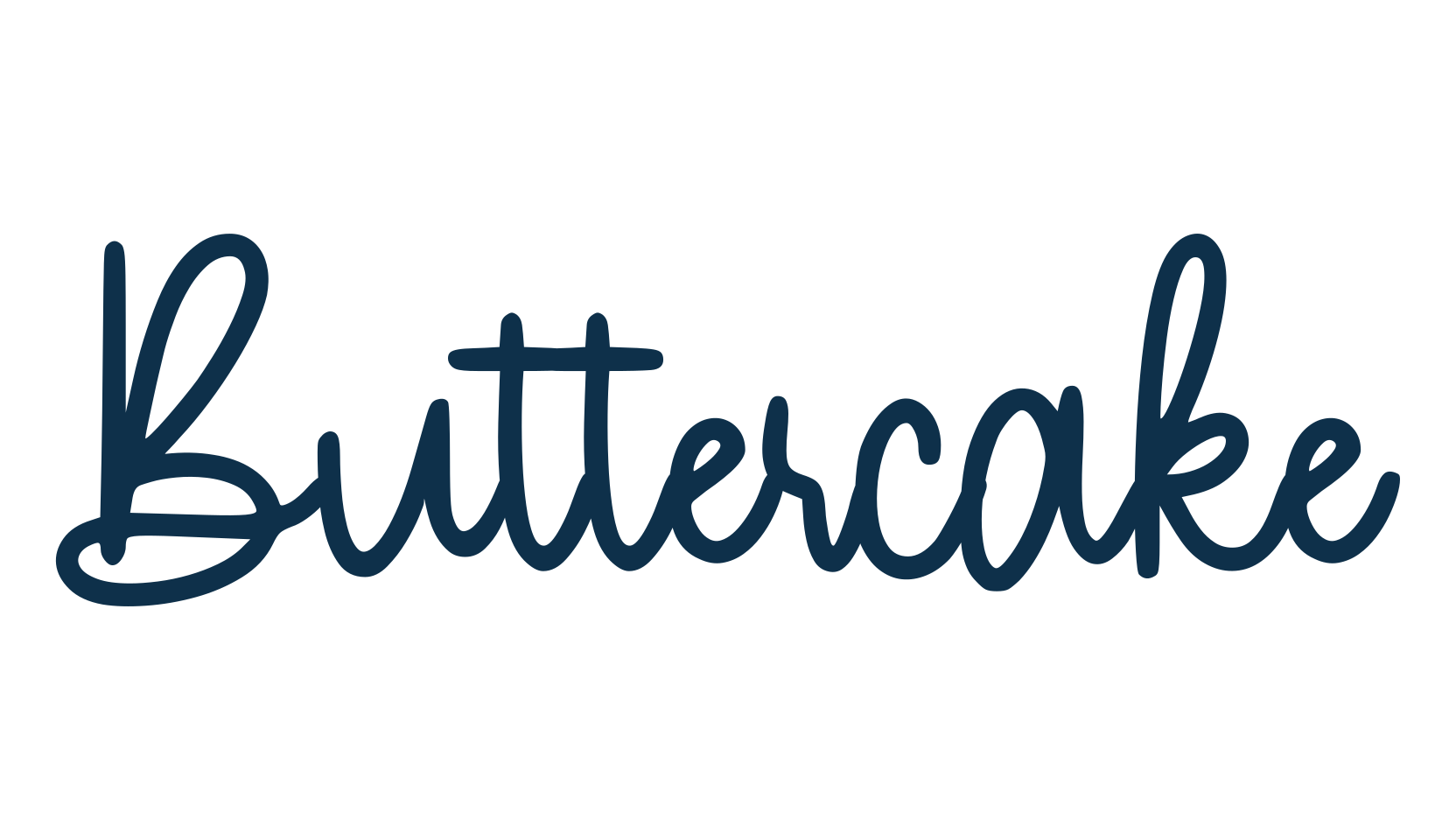 Buttercake, script handwritten fancy decorative calligraphy font preview