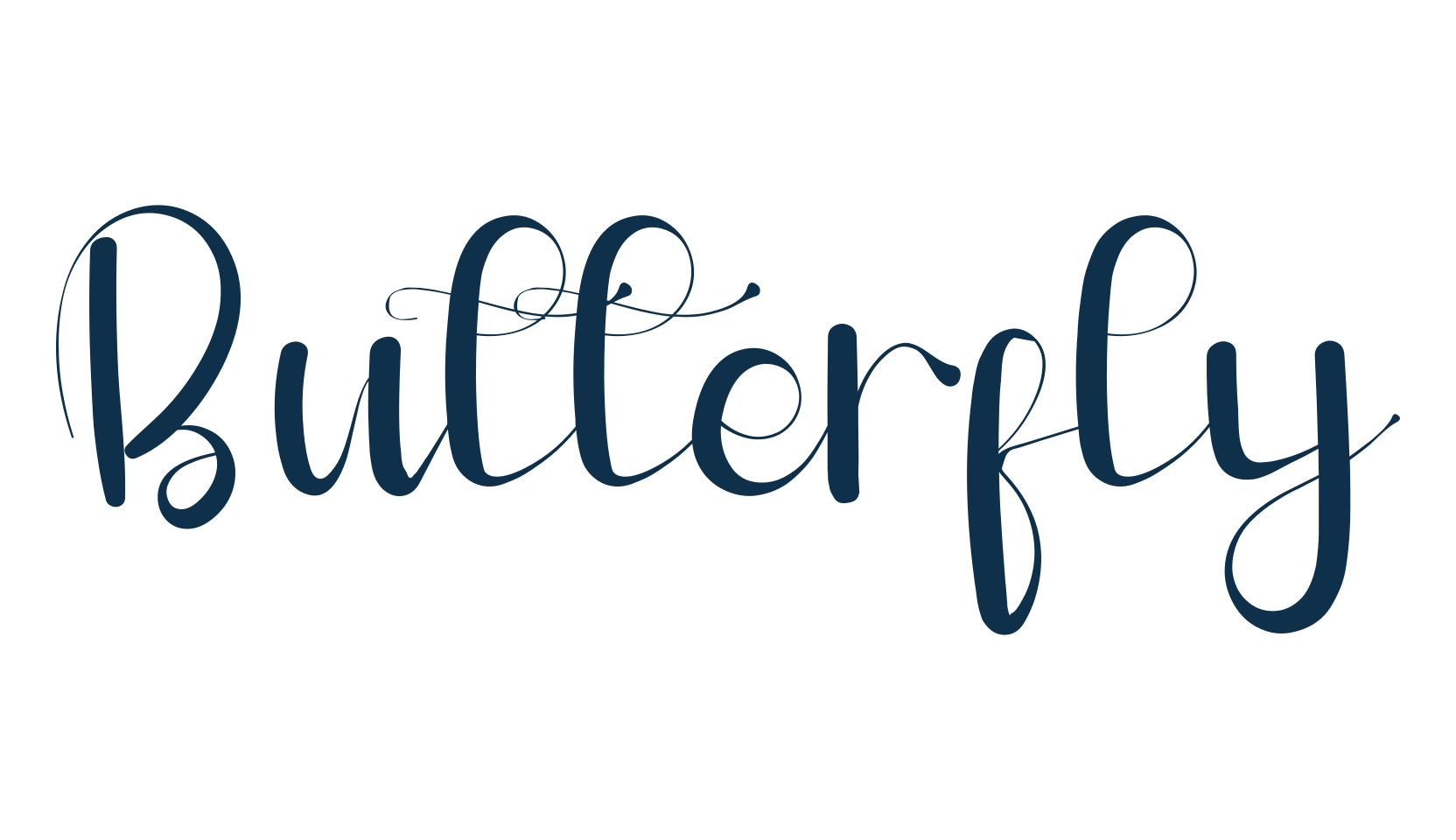 Butterfly (butterfly-13), fancy decorative font preview