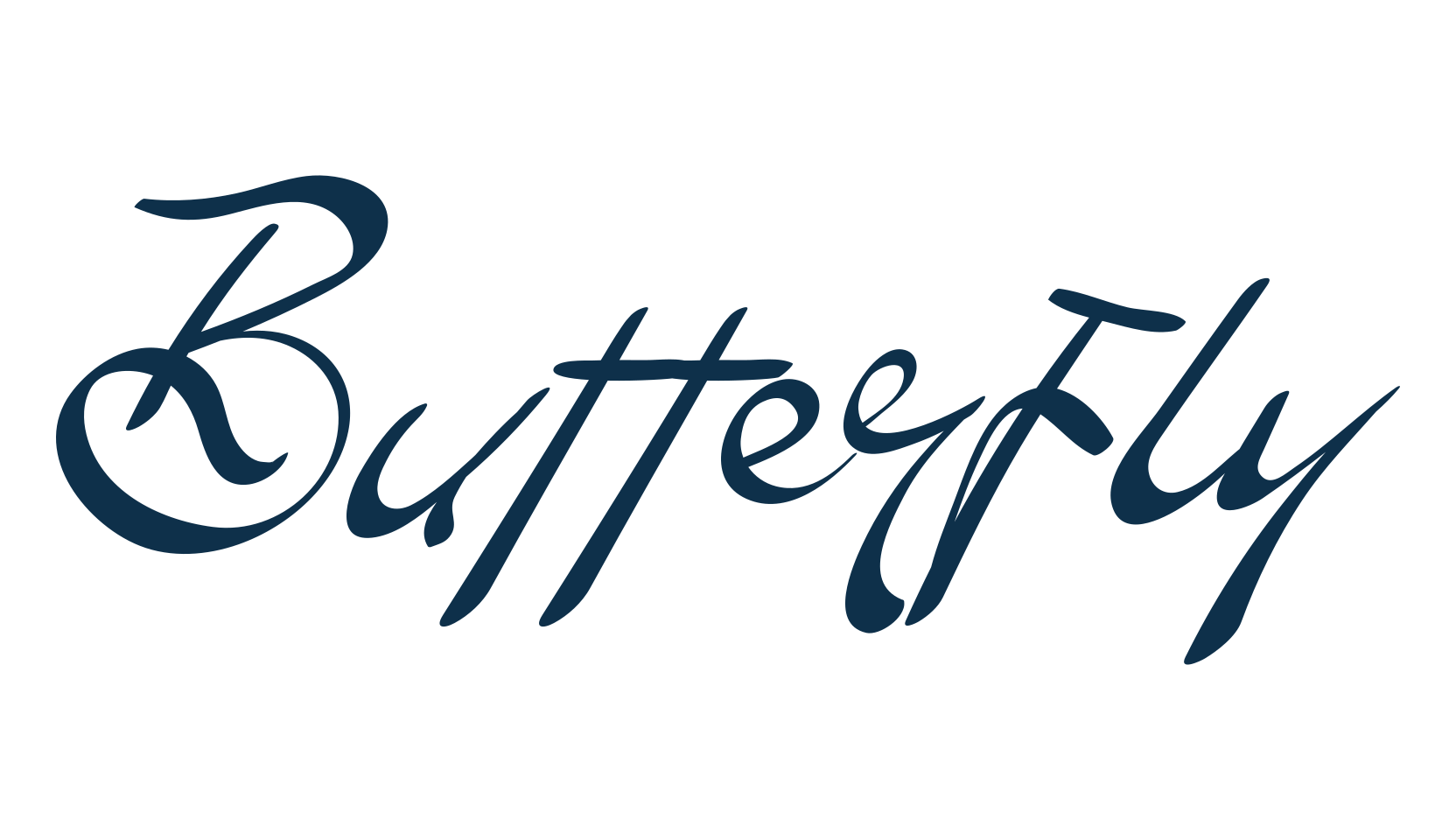 Butterfly (butterfly-17), script handwritten fancy decorative calligraphy font preview