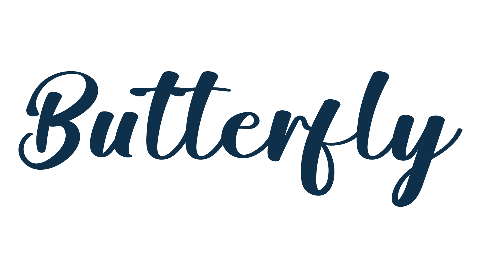 Butterfly (butterfly-28), fancy various decorative script calligraphy font preview