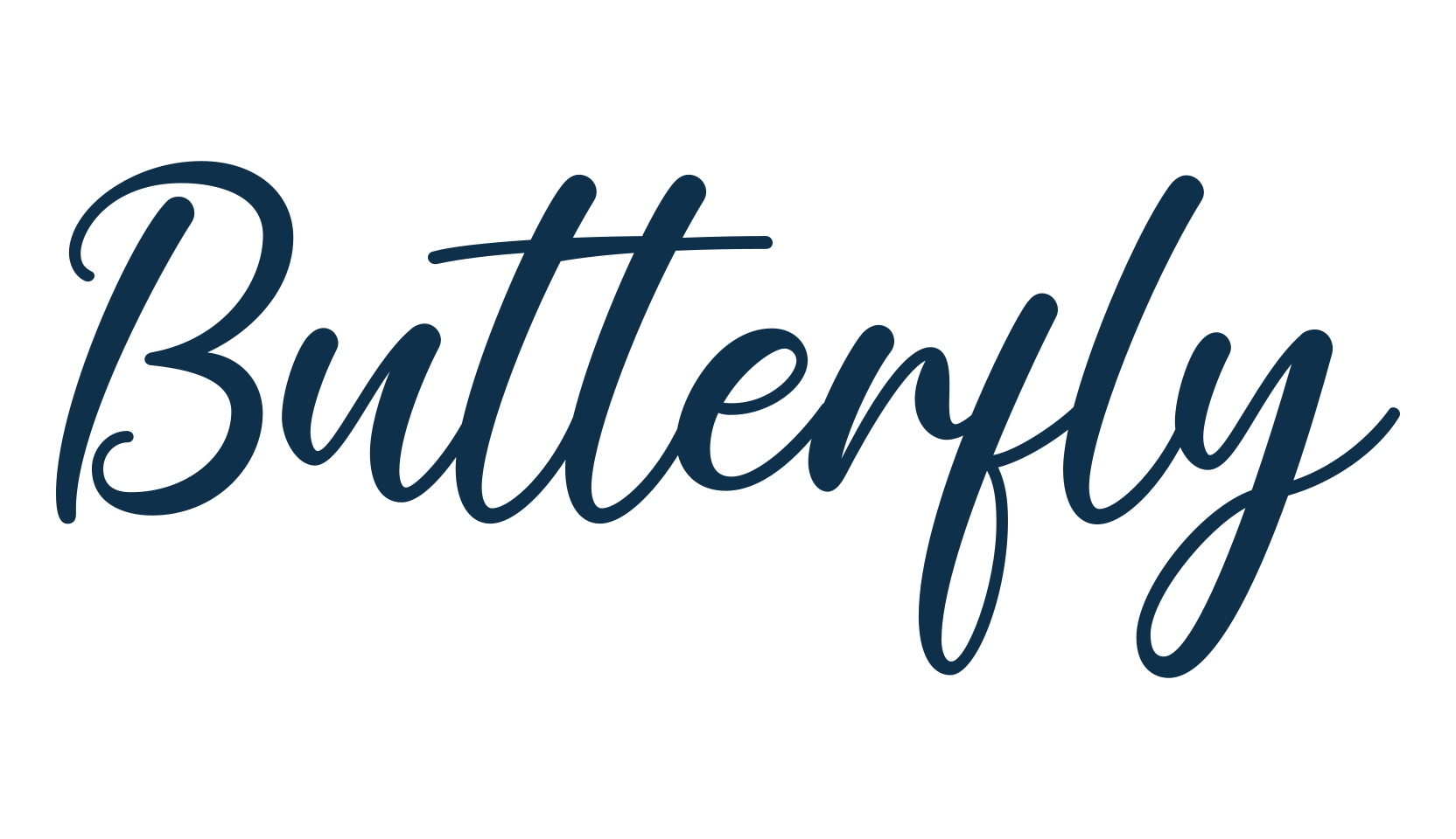 Butterfly (butterfly-31), fancy various decorative script calligraphy font preview