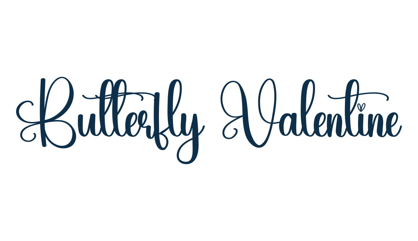 Butterfly Valentine (butterfly-valentine-2), fancy decorative font preview