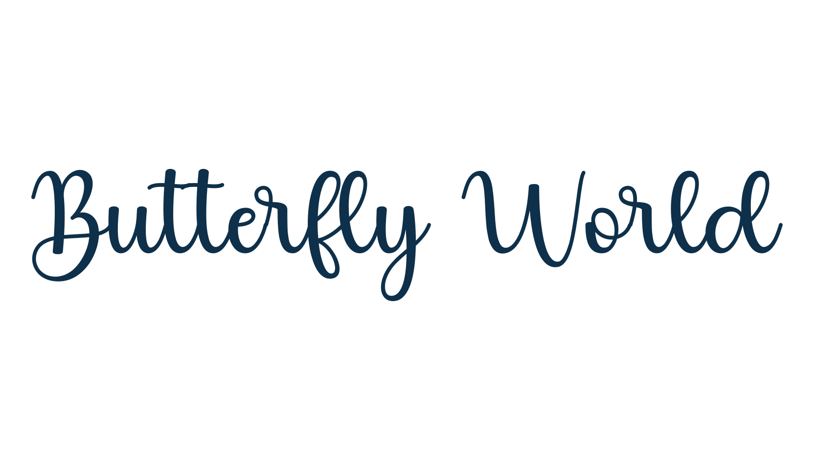 Butterfly World, display market font preview