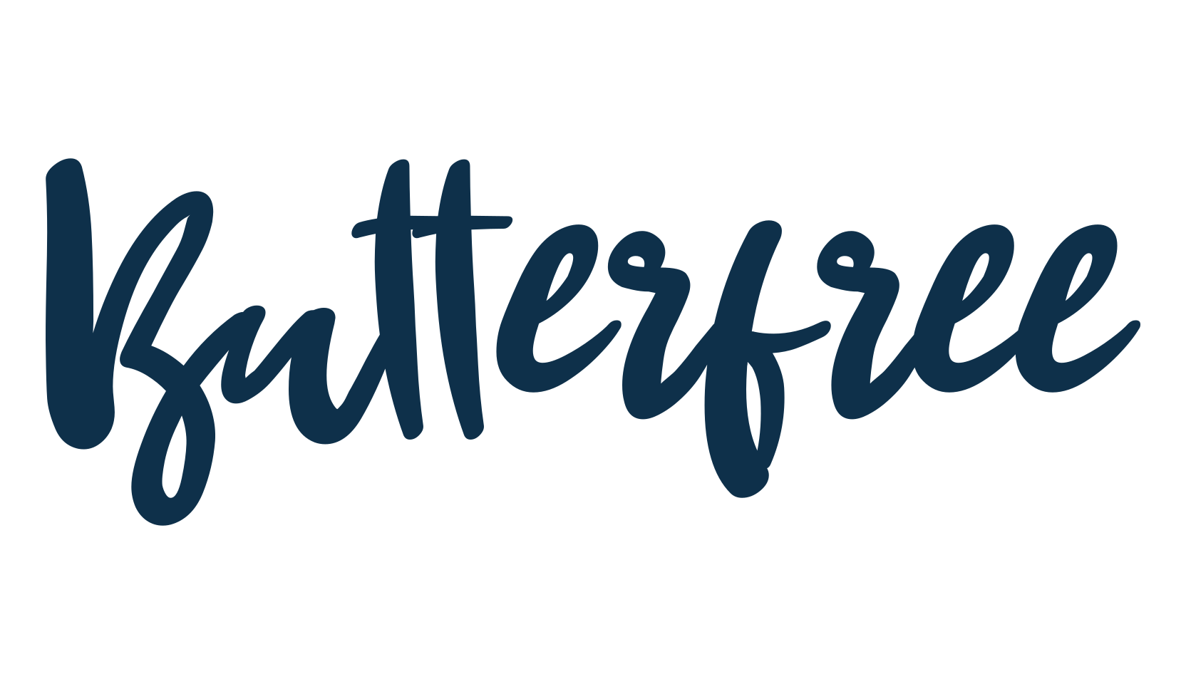 Butterfree, brush font preview