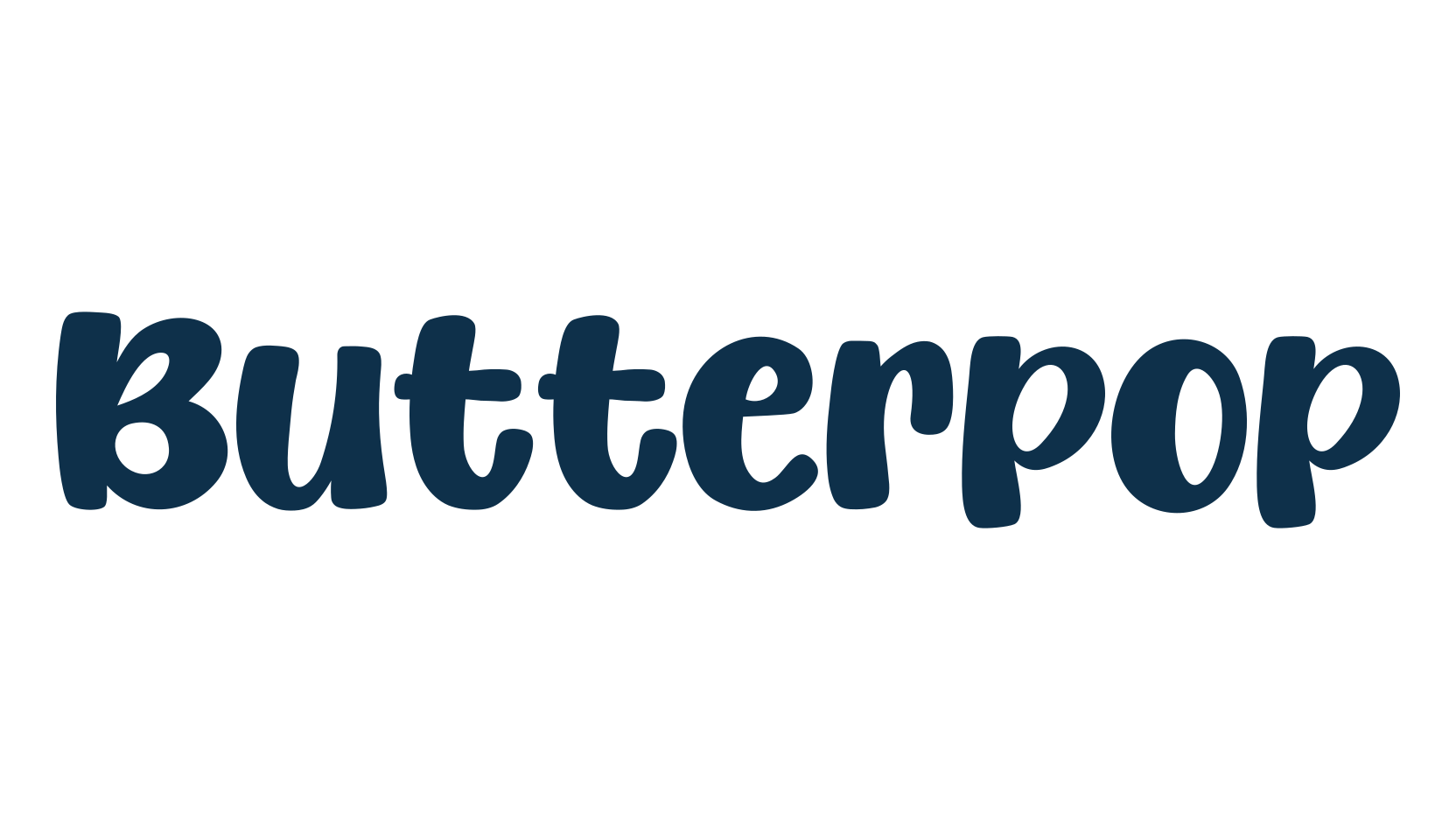 Butterpop, cartoon font preview