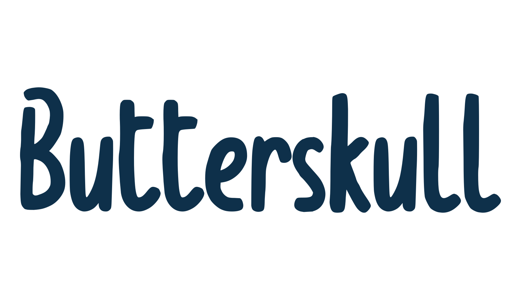 Butterskull, display market font preview