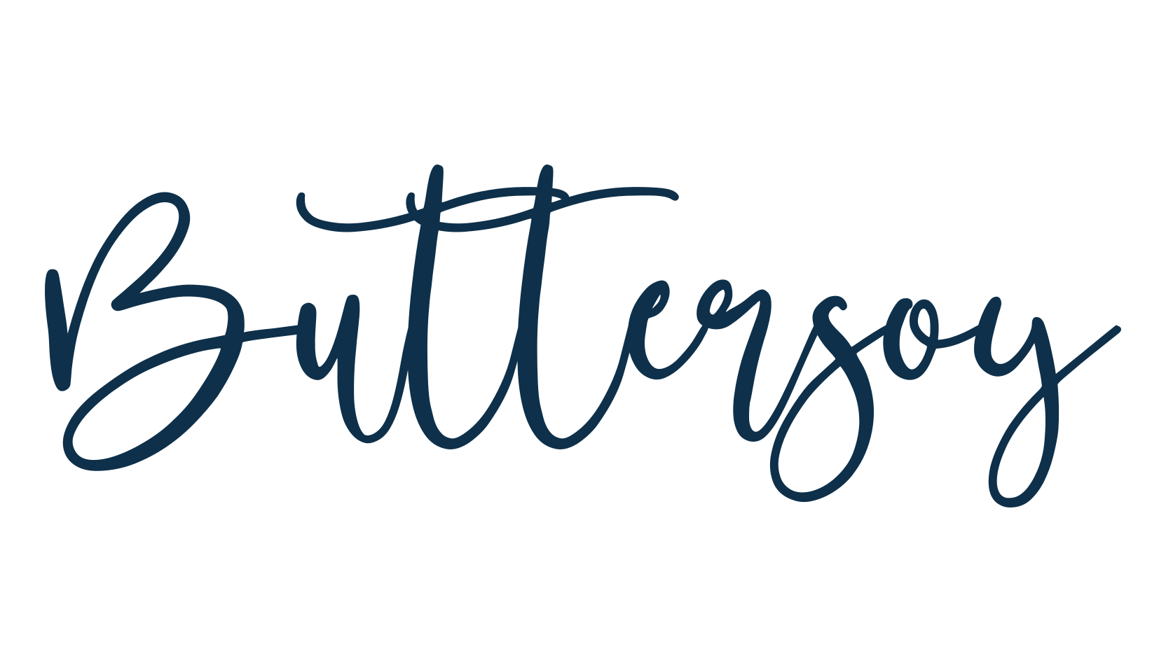 Buttersoy, handwriting font preview
