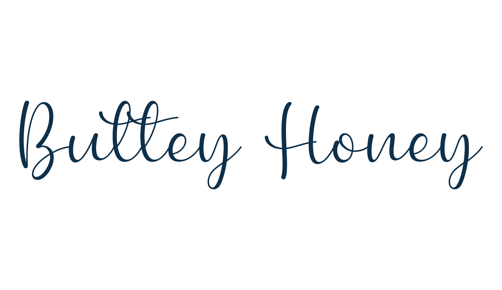 Buttey Honey, various font preview