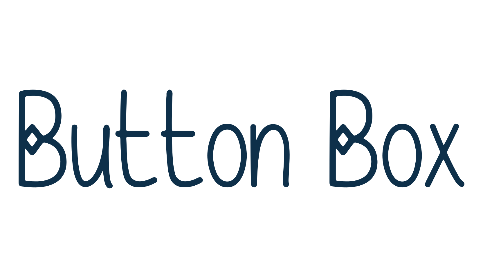 Button Box, fancy decorative font preview
