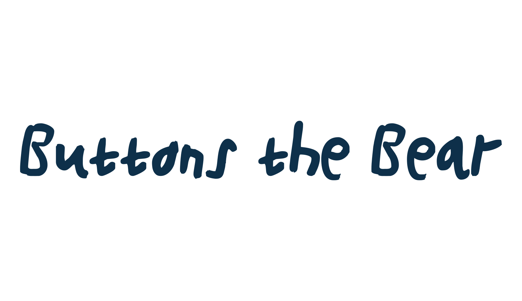 Buttons the Bear, script handwritten fancy decorative calligraphy font preview