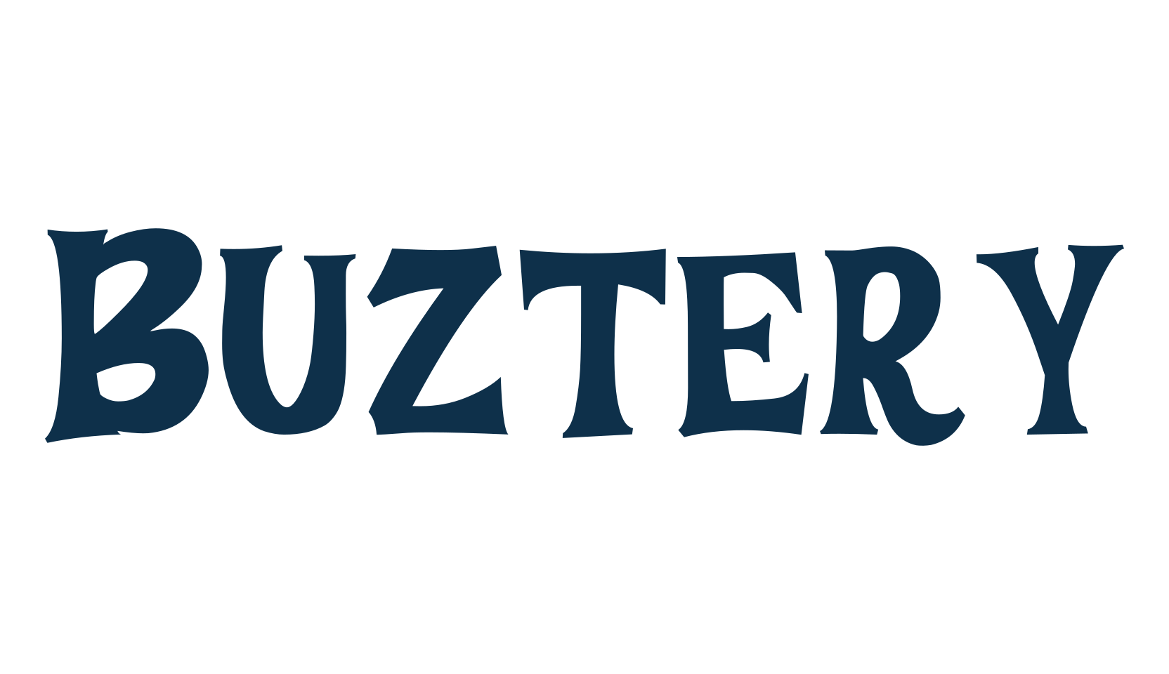 Buztery, display market font preview