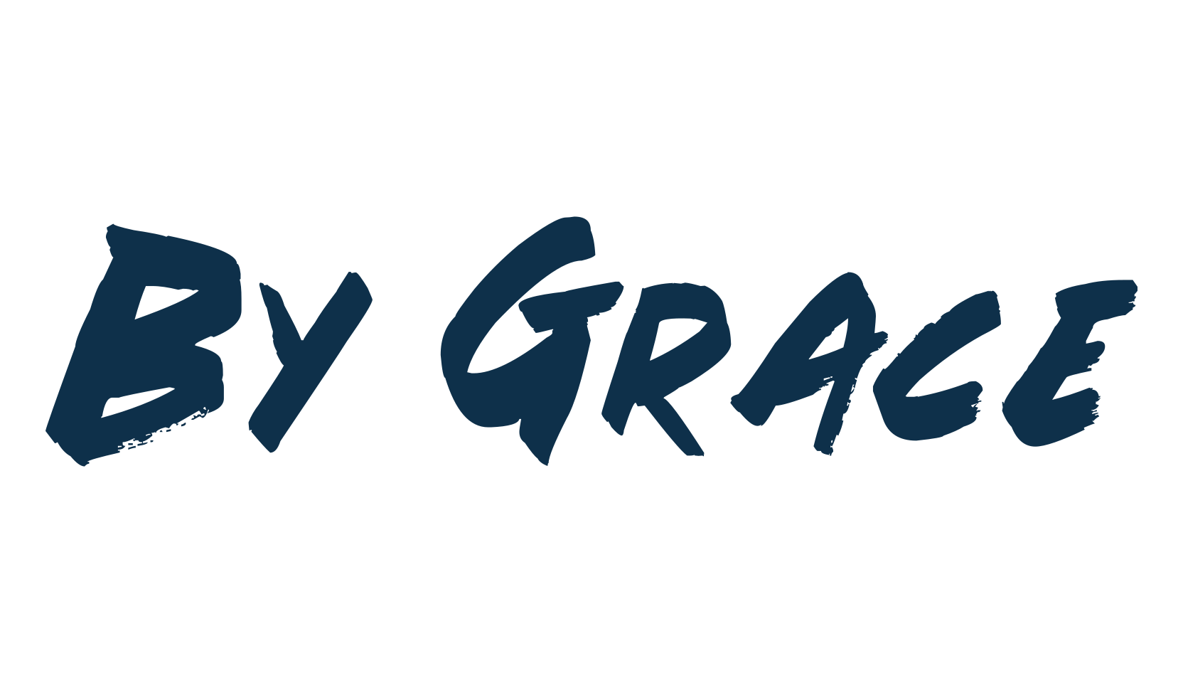 By Grace, brush font preview
