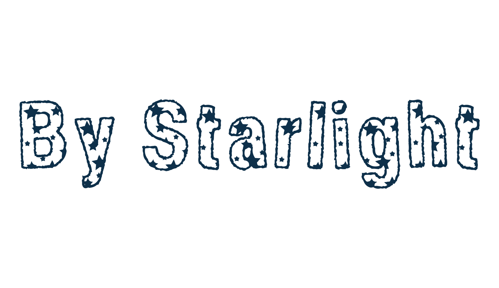 By Starlight, fancy decorative font preview