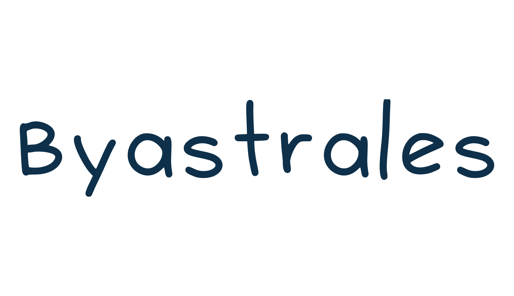 Byastrales, handwriting font preview