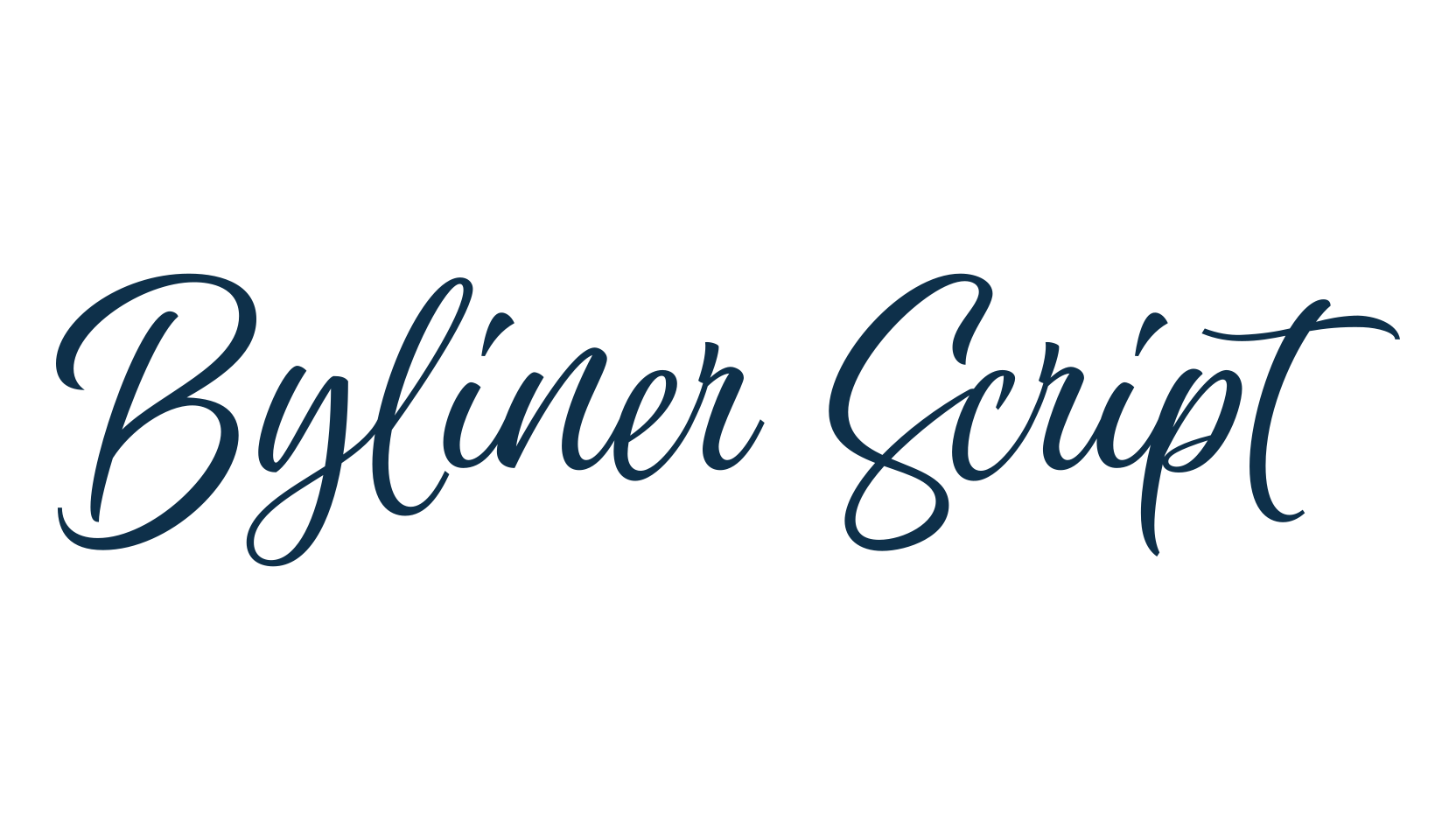 Byliner Script, script calligraphy fancy decorative font preview