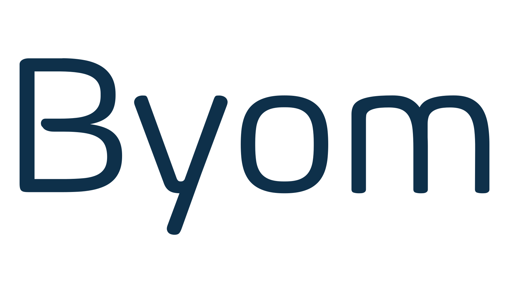 Byom, basic sans serif font preview