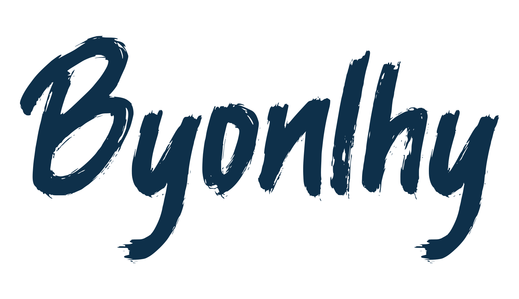 Byonlhy, script brush fancy decorative calligraphy font preview