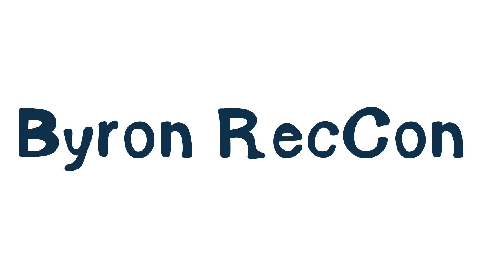 Byron RecCon, cartoon font preview