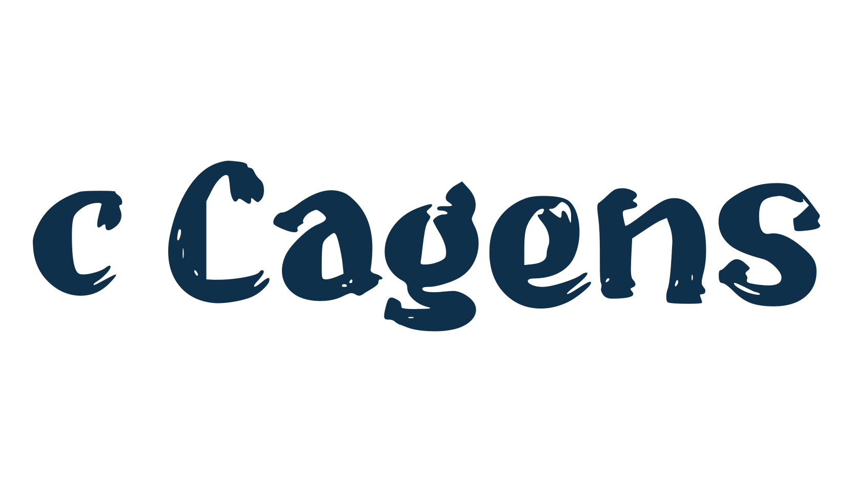 c Cagens, script brush fancy decorative calligraphy font preview