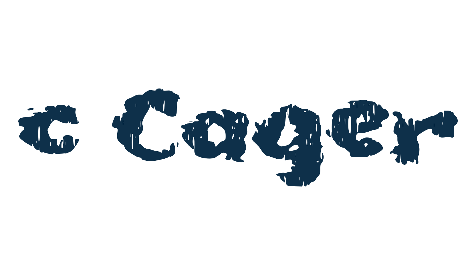 c Cager, trash font preview