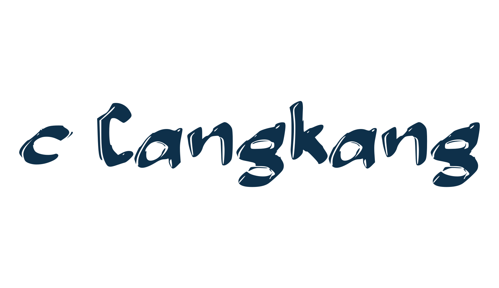 c Cangkang, fancy decorative font preview