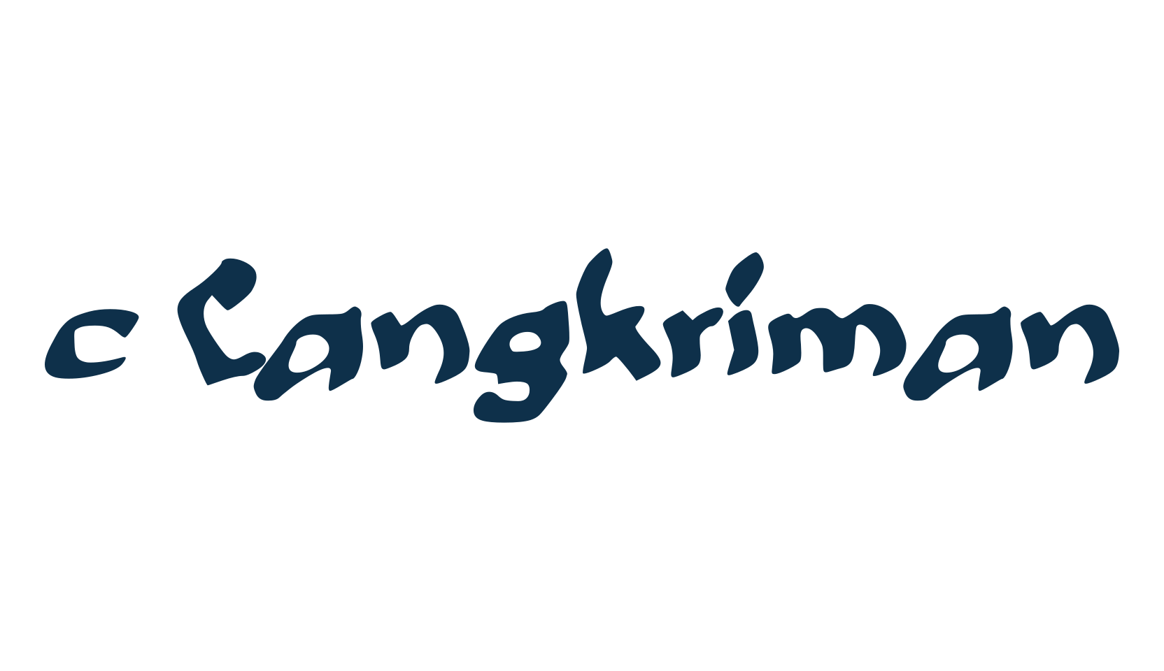 c Cangkriman, fancy distorted decorative font preview