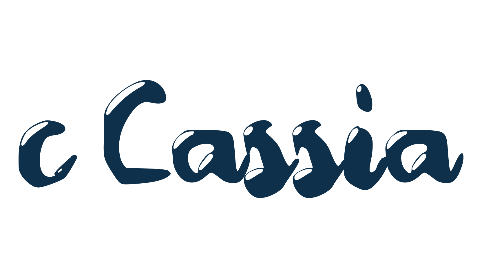 c Cassia, fancy decorative font preview