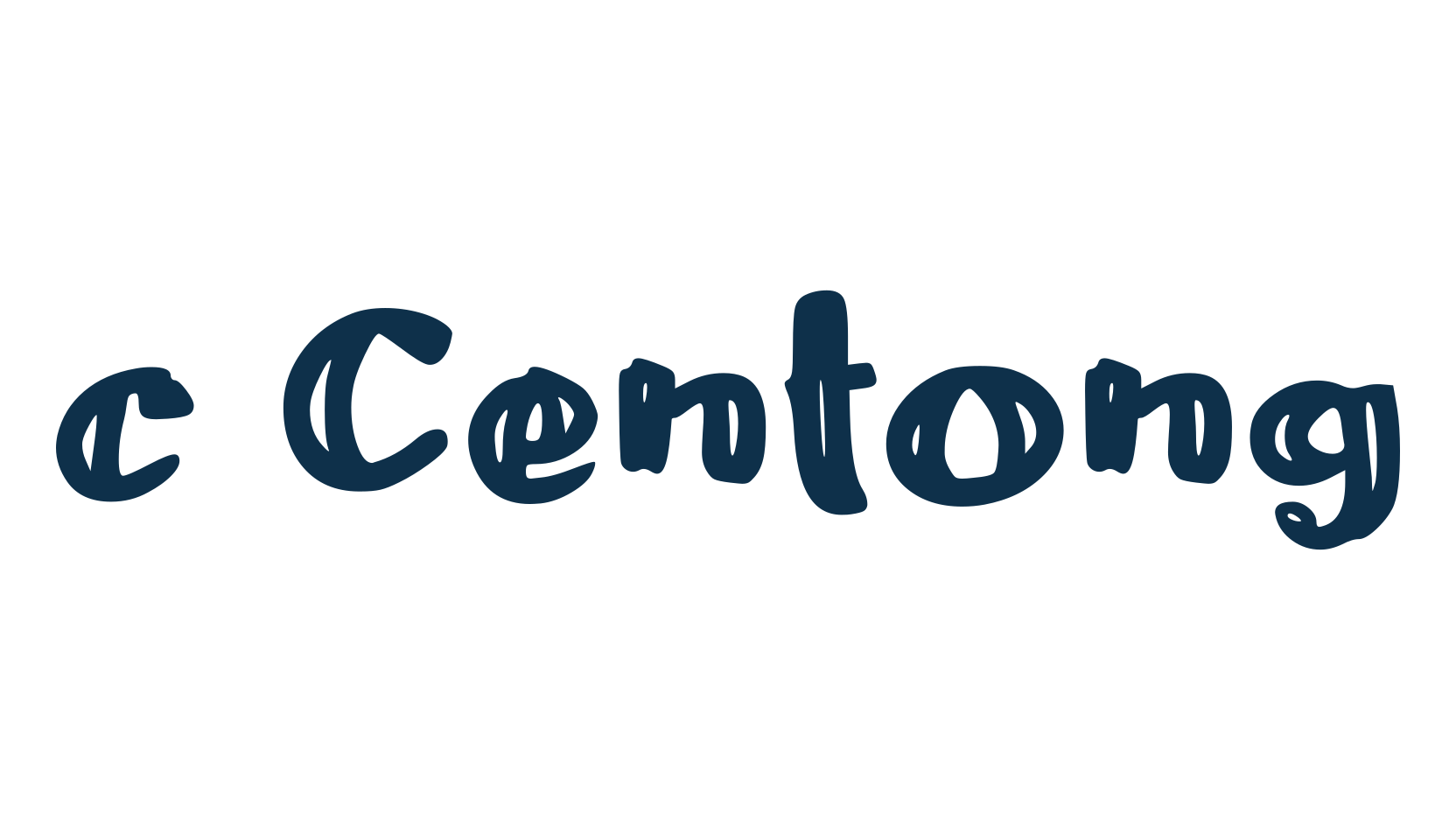 c Centong, various font preview