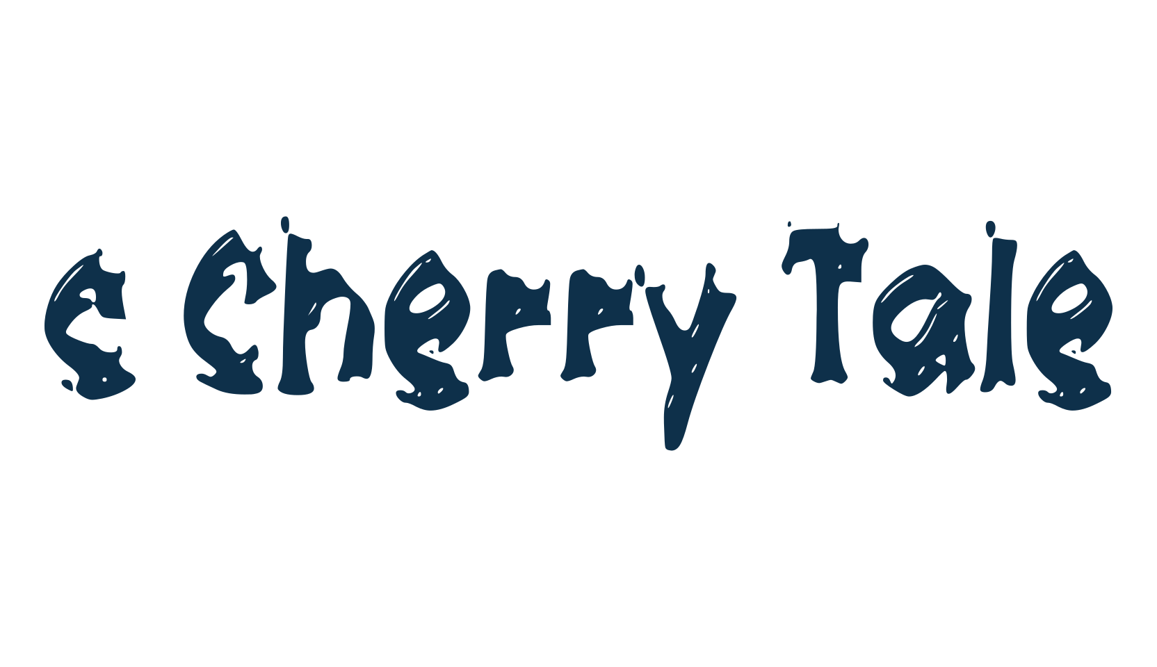 c Cherry Tale, holiday halloween fancy decorative horror font preview