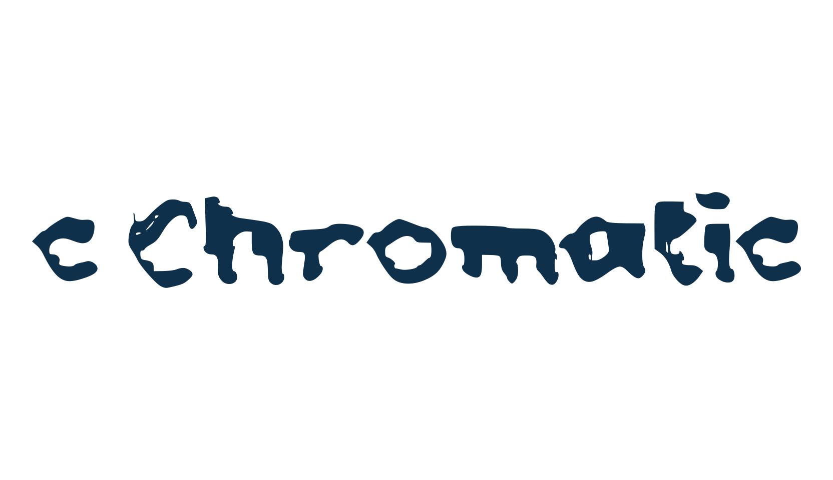 c Chromatic, fancy eroded decorative font preview