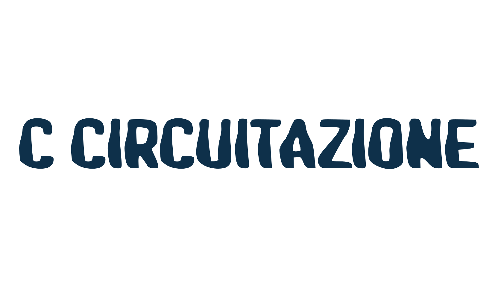 c Circuitazione, fancy distorted decorative font preview