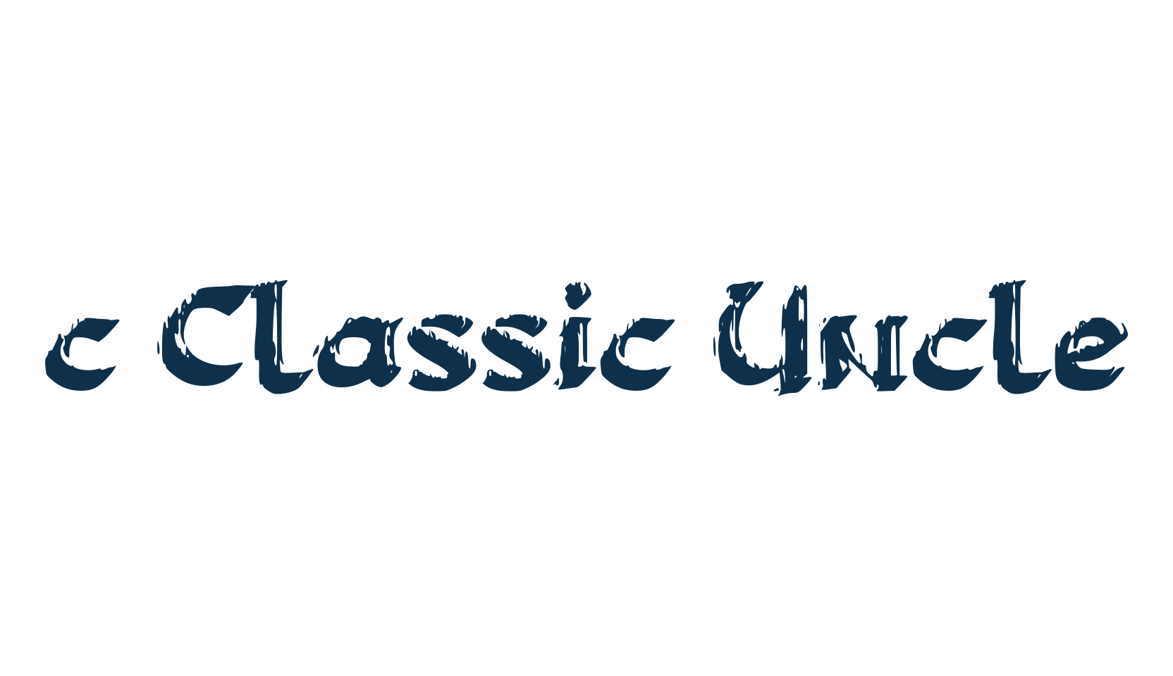 c Classic Uncle, celtic font preview