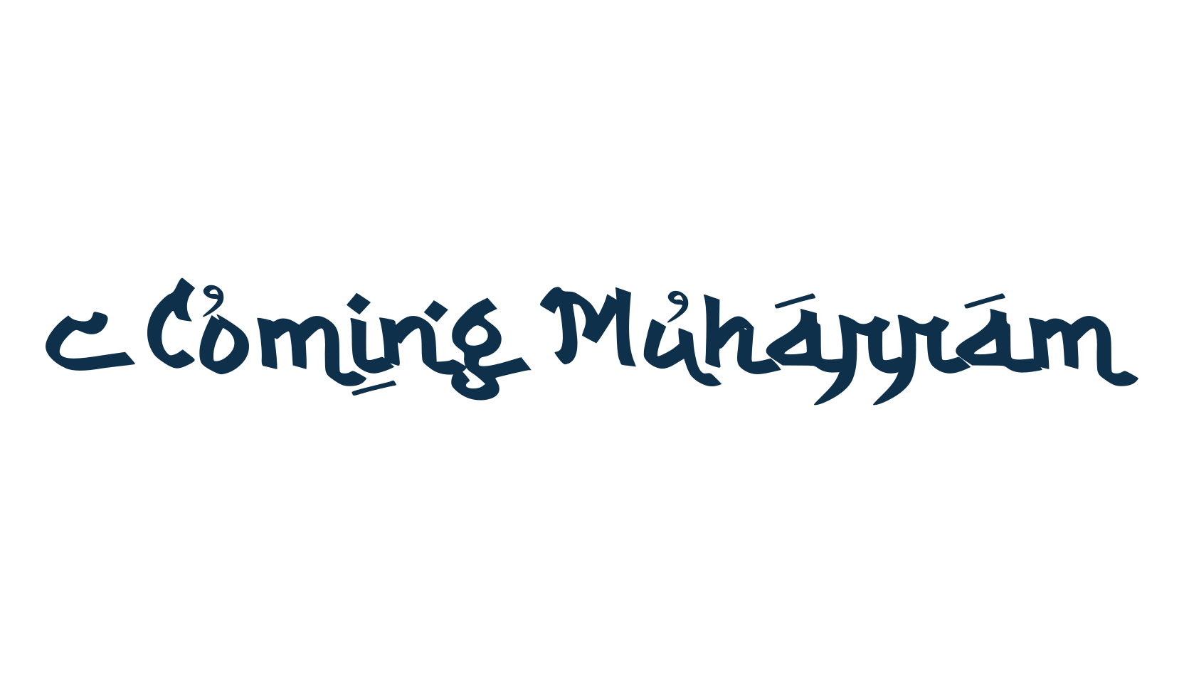c Coming Muharram, arabic font preview