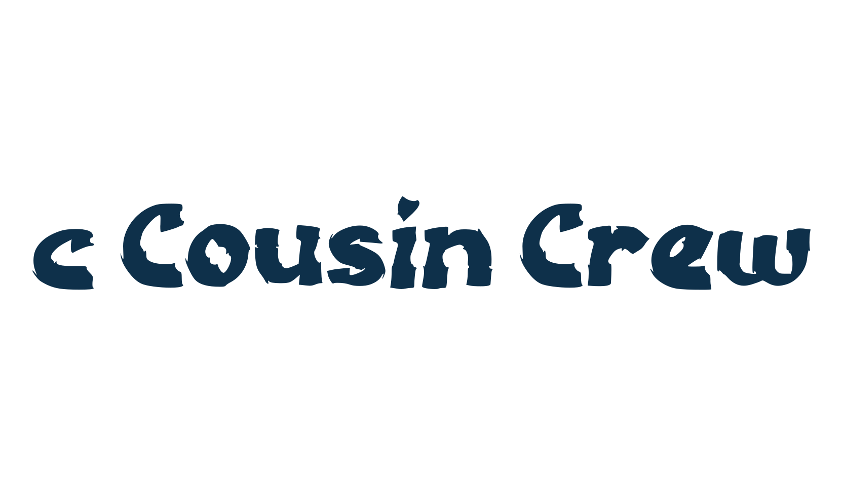 c Cousin Crew, fancy cartoon decorative font preview