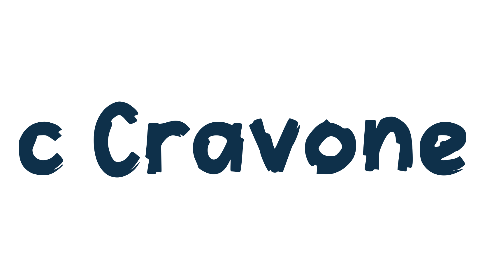 c Cravone, trash font preview