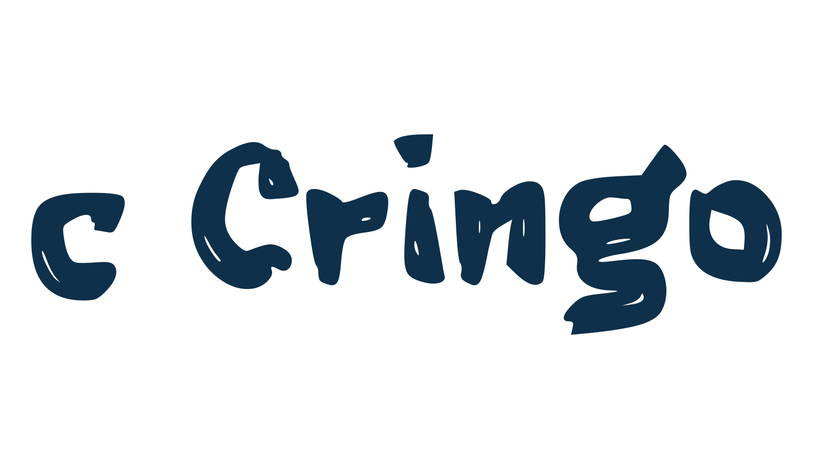 c Cringo, fancy destroy decorative font preview