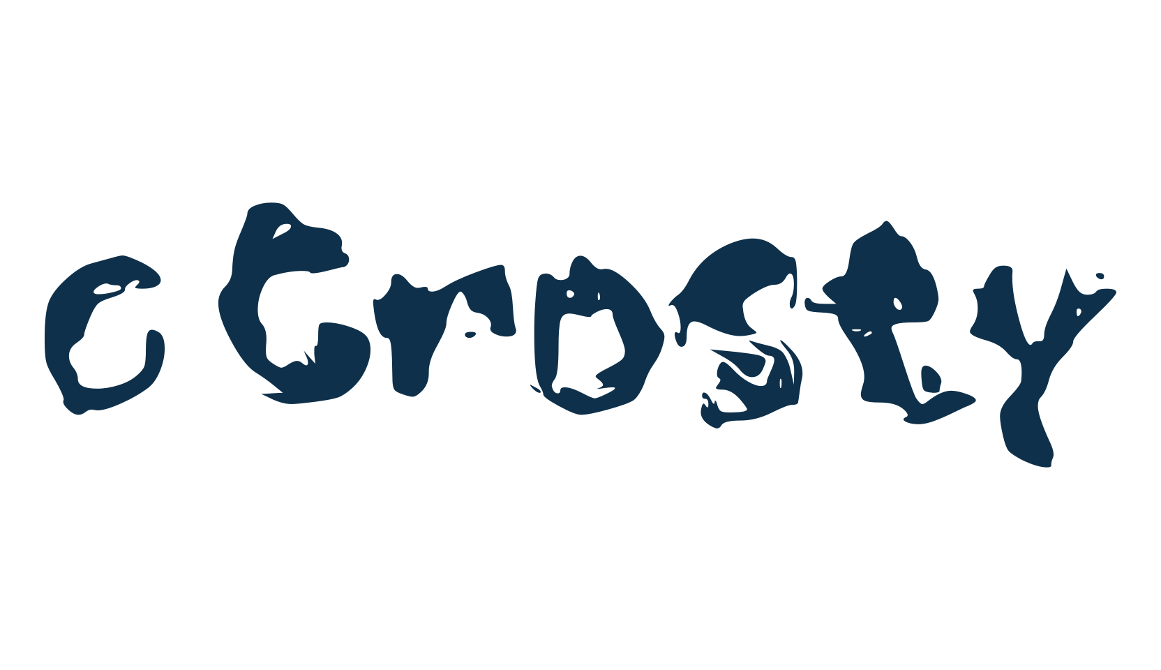 c Crosty, trash font preview