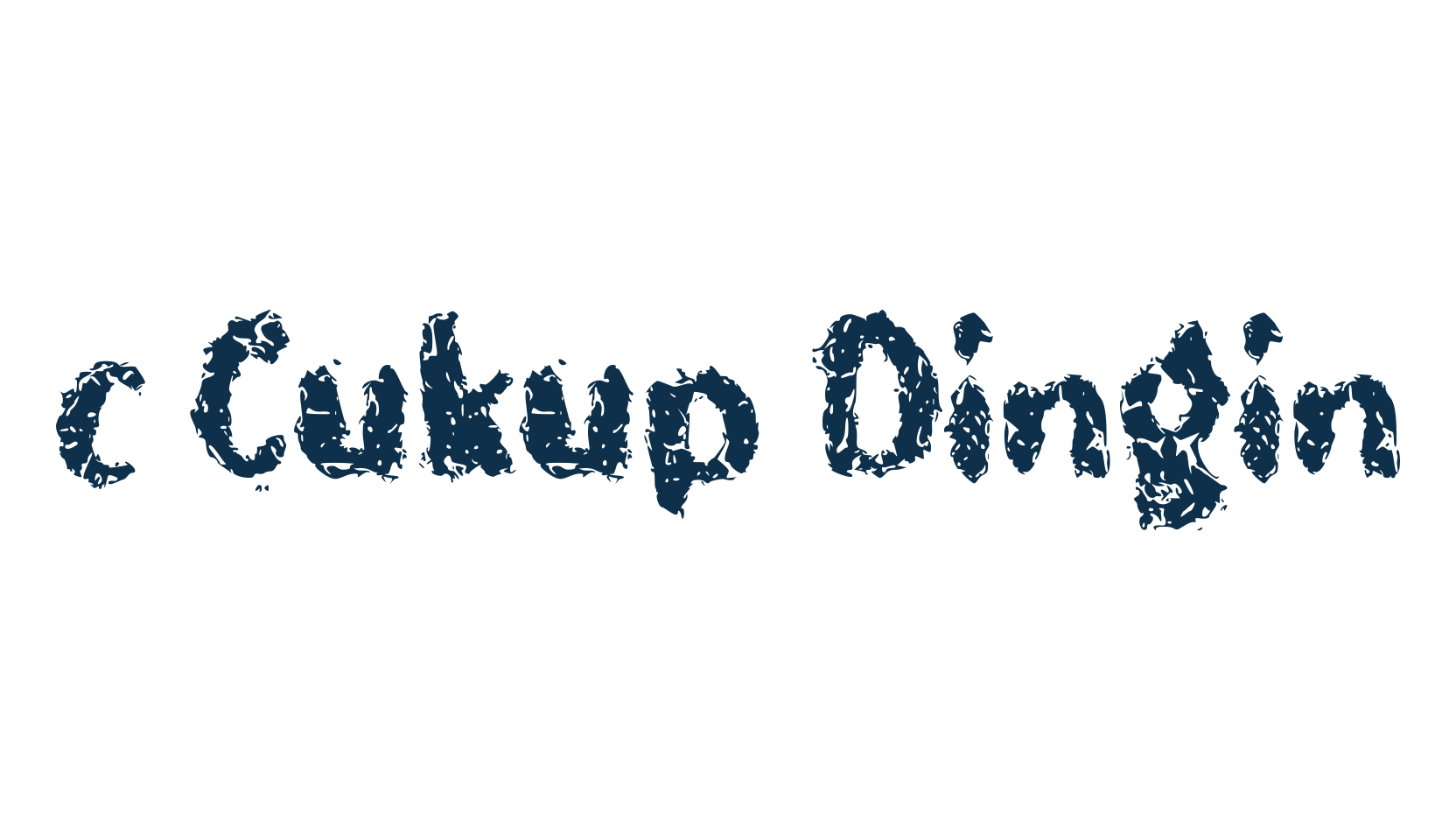 c Cukup Dingin, various font preview