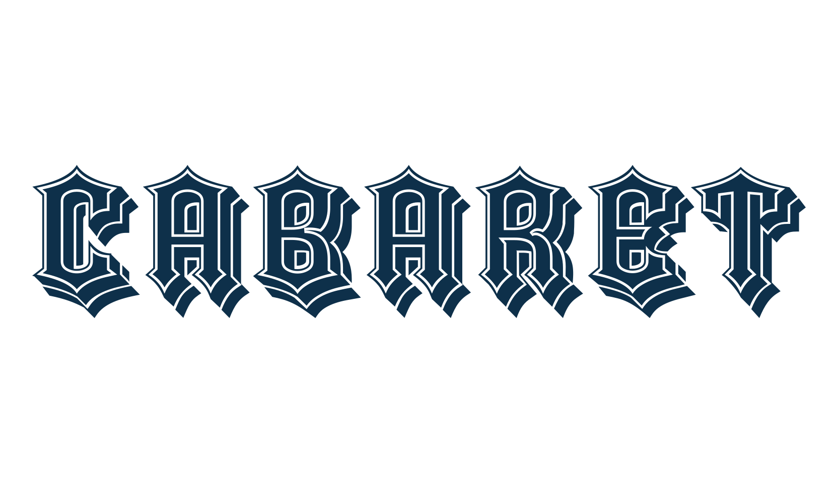 Cabaret (cabaret-2), gothic modern font preview