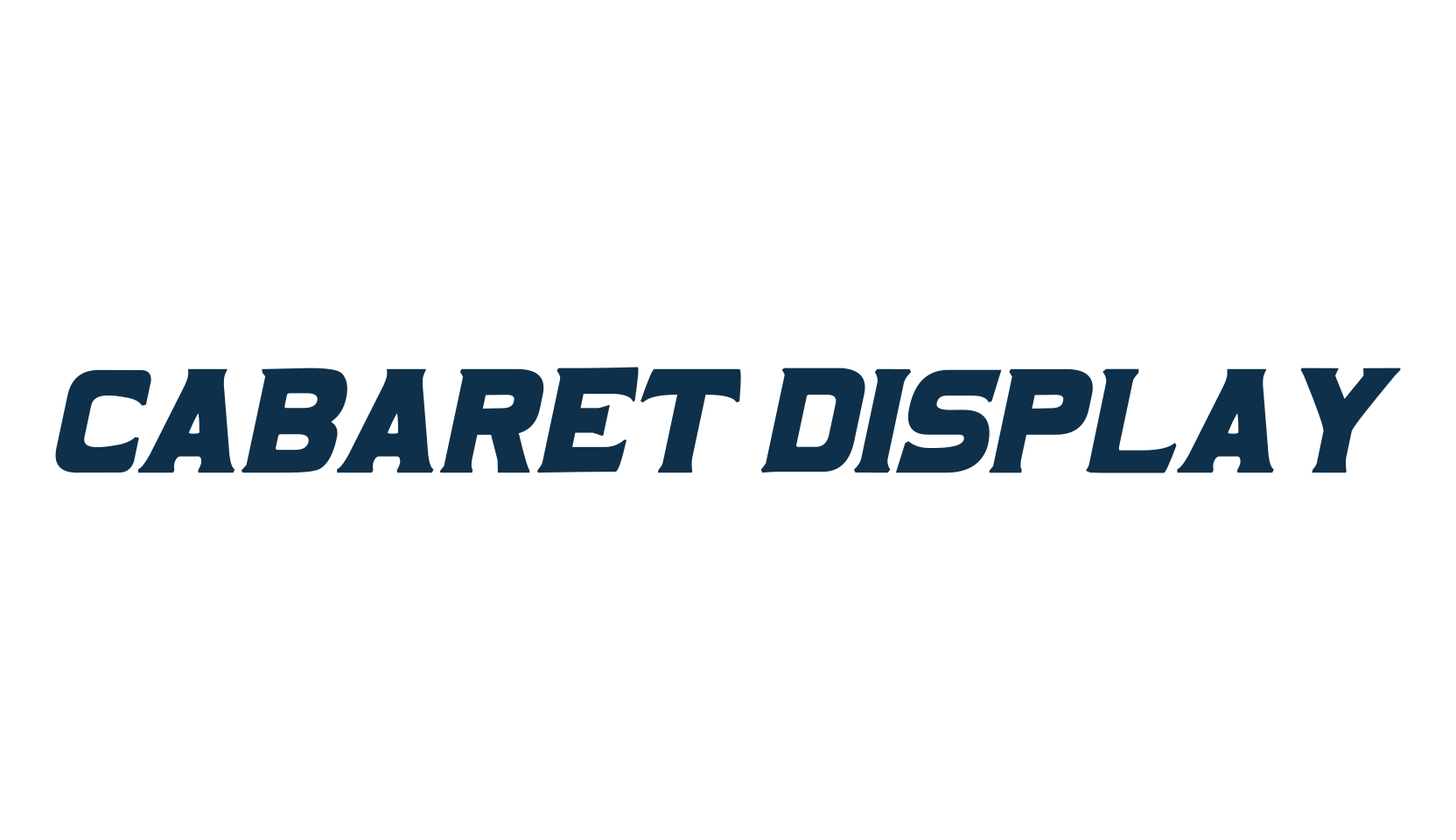 Cabaret Display, retro font preview