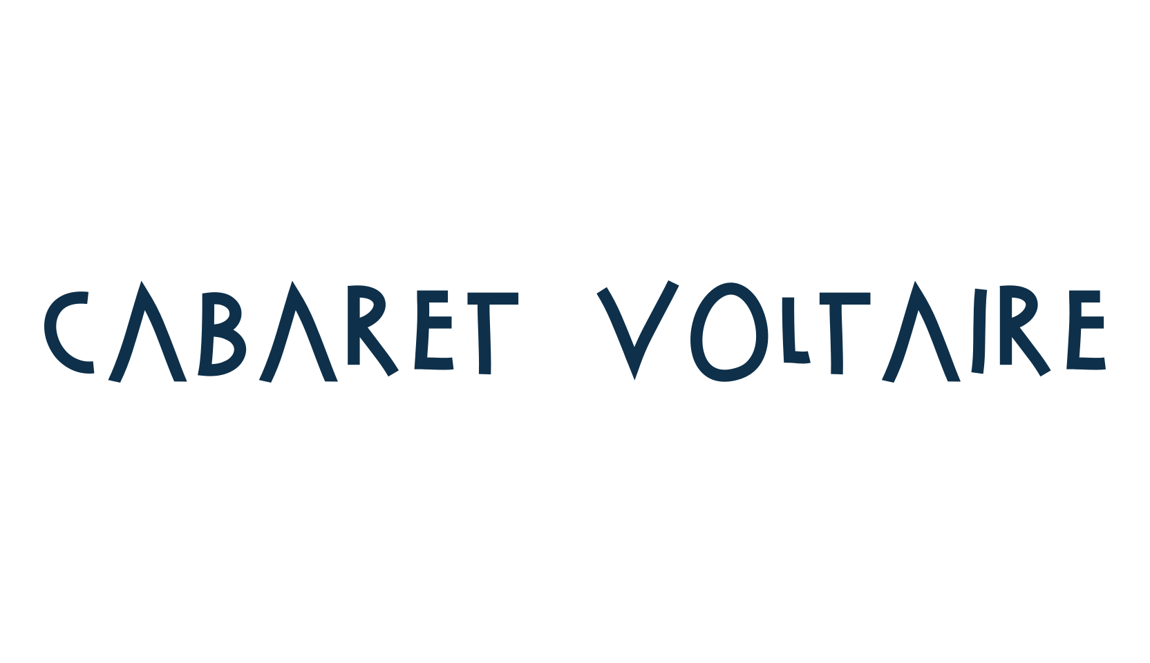 Cabaret Voltaire, fancy retro decorative font preview