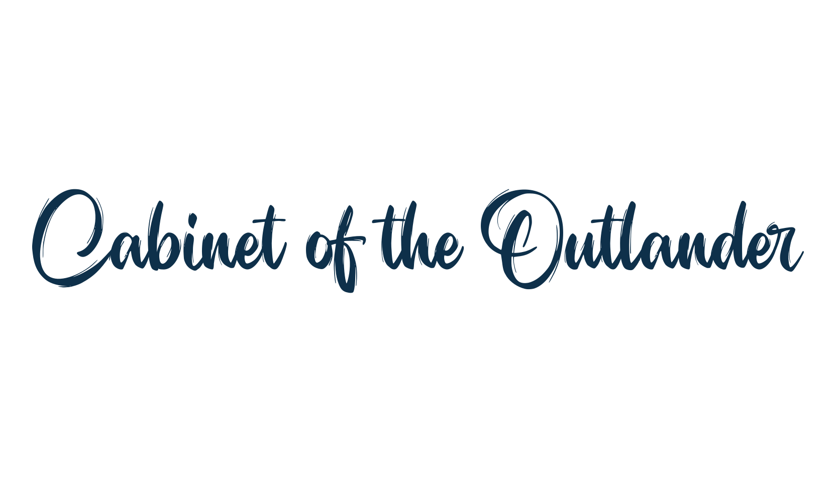 Cabinet of the Outlander, fancy various decorative script calligraphy font preview