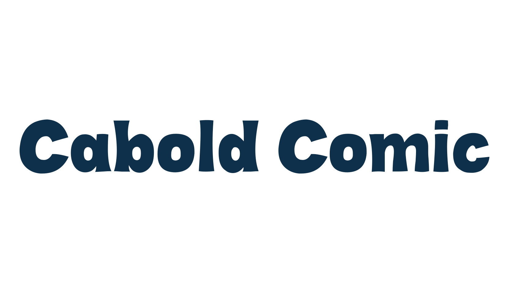 Cabold Comic, cartoon font preview