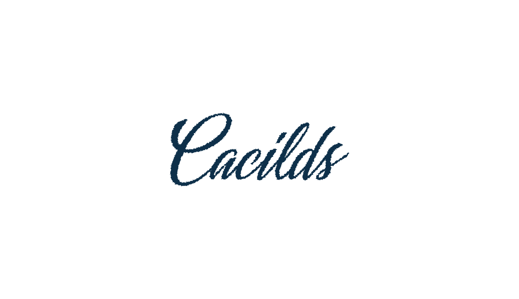 Cacilds, fancy various decorative script calligraphy font preview