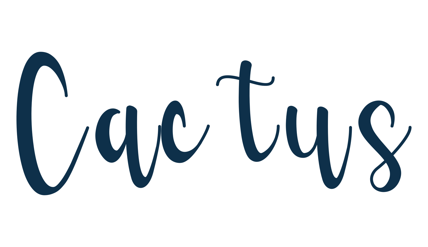 Cactus (cactus-3), script calligraphy fancy decorative font preview