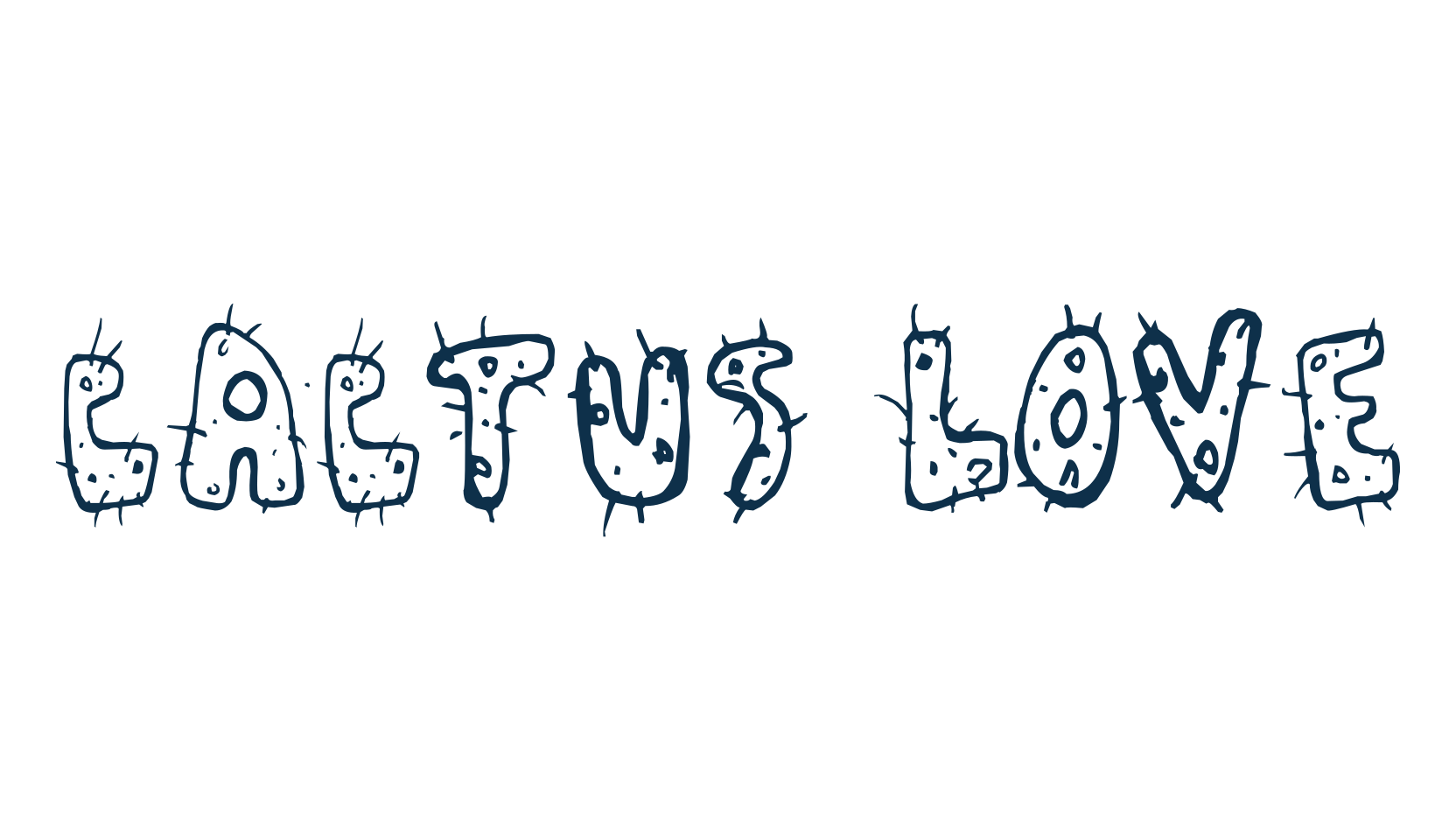 Cactus Love, mexican font preview