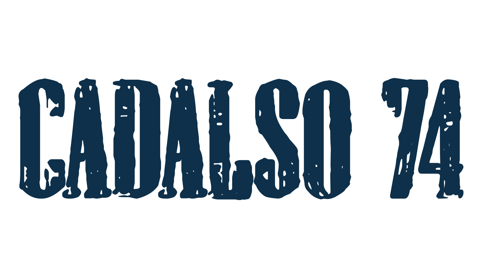 Cadalso 74, fancy eroded decorative font preview