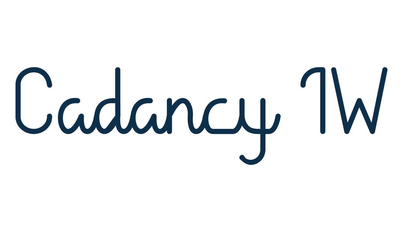 Cadancy IW, display market font preview