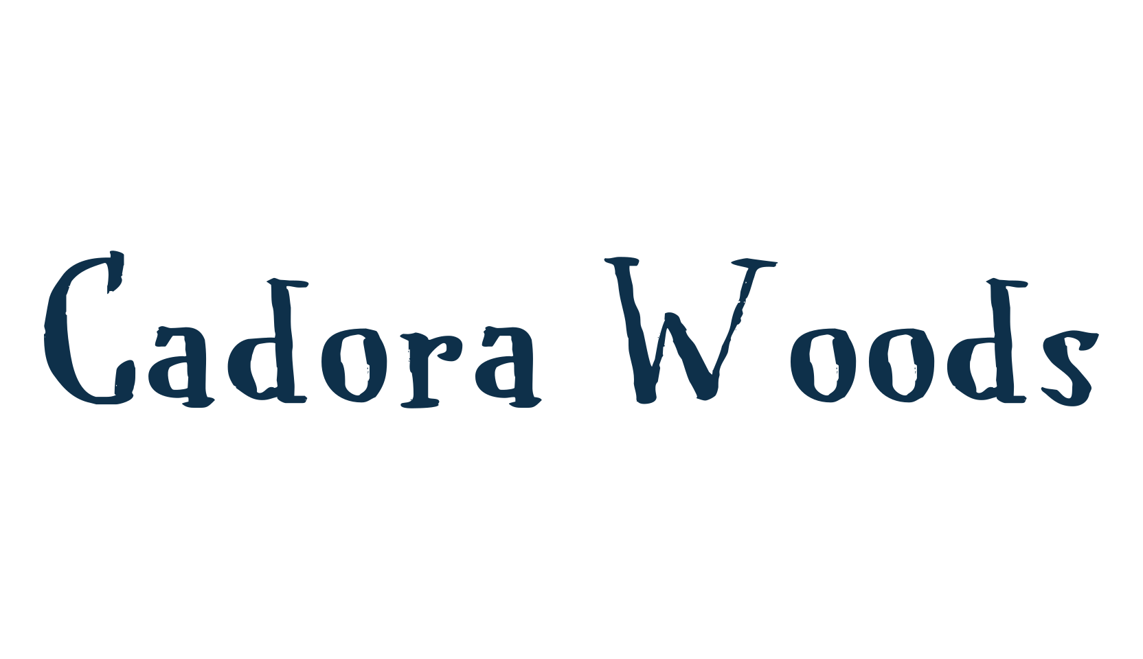Cadora Woods, fancy eroded decorative font preview