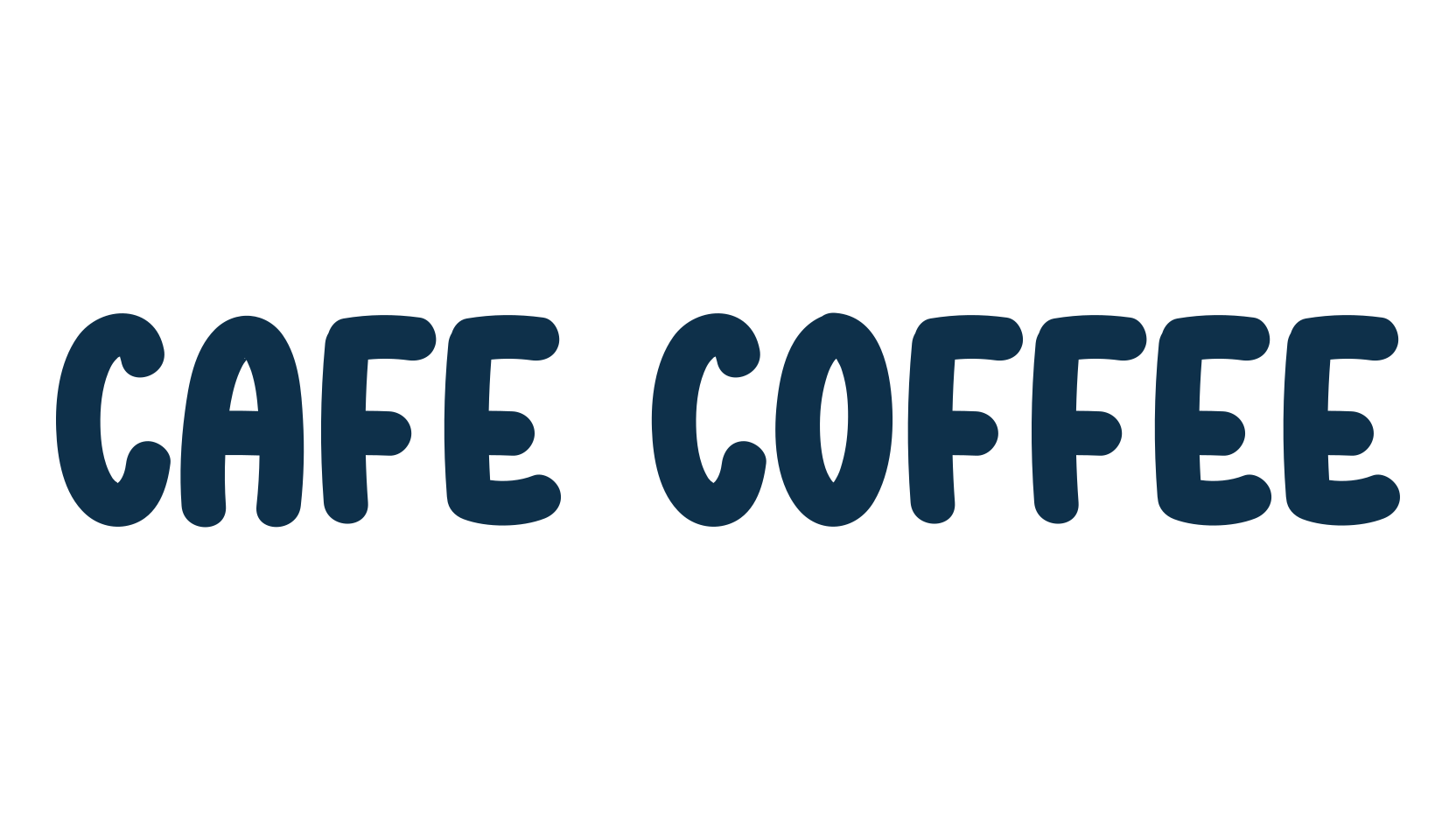 Cafe Coffee, fancy various decorative script calligraphy font preview